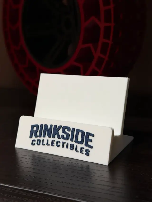 Custom logo card stands